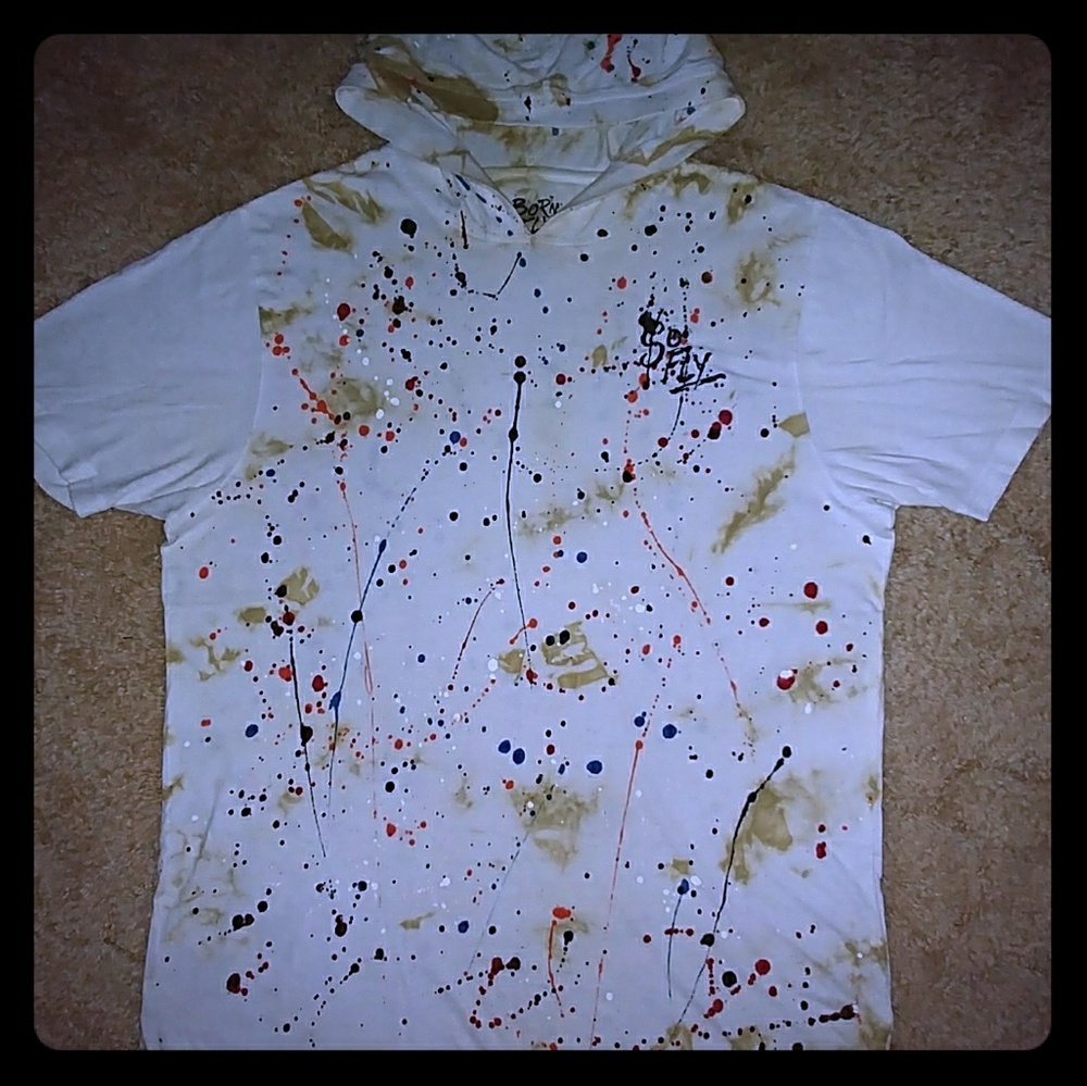 BORN FLY🎨👑 shirt w/ hood